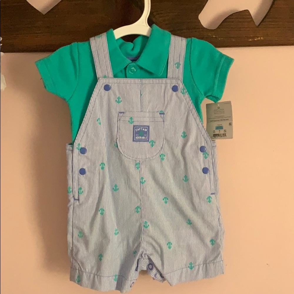 Baby boys overall shorts